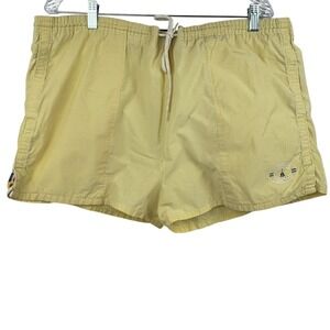 VTG Nautica Men's Yellow Swim Trunks Beach Retro Hipster 38W Size XL